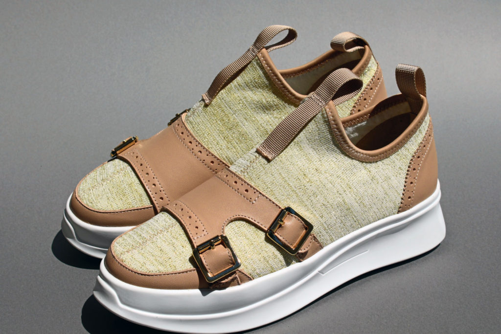 ニットダブルモンクスニーカー