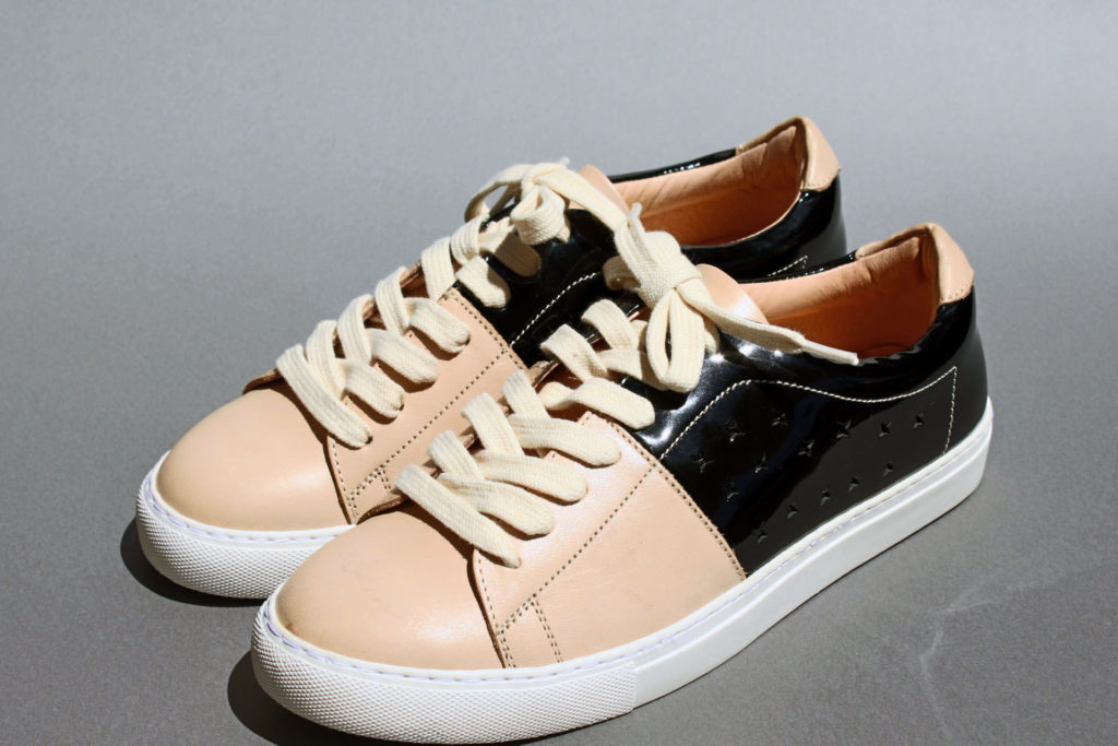 カラーブロックレースアップスニーカー