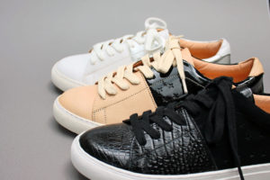 カラーブロックレースアップスニーカー