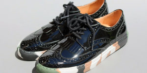 ウィングチップ型スニーカーベーシック