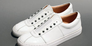 スタースタッズ付きスニーカースリッポン型