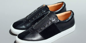 スタースタッズ付きスニーカースリッポン型