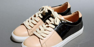 カラーブロックレースアップスニーカー