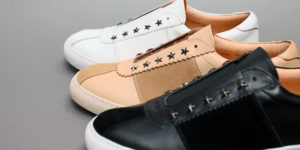 スタースタッズ付きスニーカースリッポン型